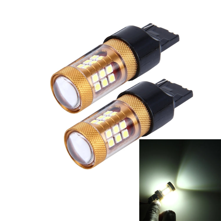 2 PCS 7440 15W 1300LM 6500K 28 SMD-3030 LED Car Brake Lights Turn Light, DC 12V, 7440
