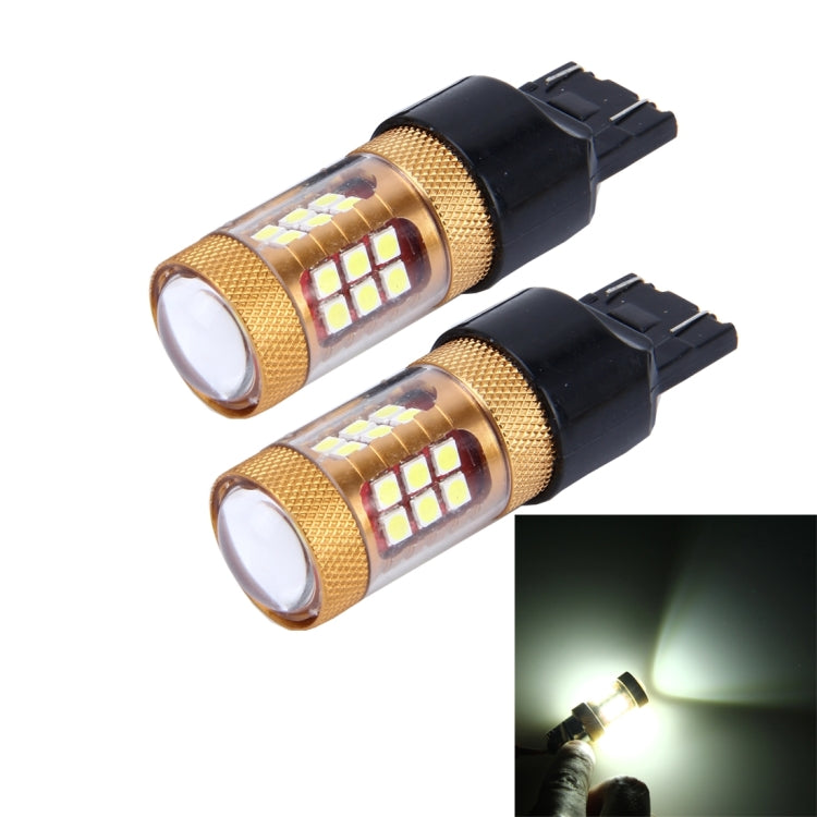2 PCS 7443 15W 1300LM 6500K 28 SMD-3030 LED Car Brake Lights Turn Light, DC 12V, 7443