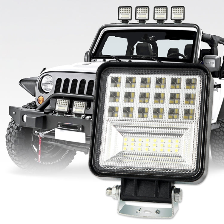 2 PCS 4 inch 20W Spot / Flood Light White Light Square-Shaped Waterproof Car SUV Work Lights Spotlight LED Bulbs, DC 9-30V, 4 inch 20W  Square-Shaped