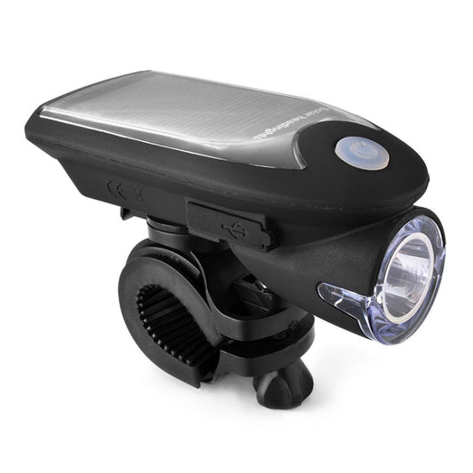 3W 240LM USB Solar Energy Motorcycle / Bicycle Front Light