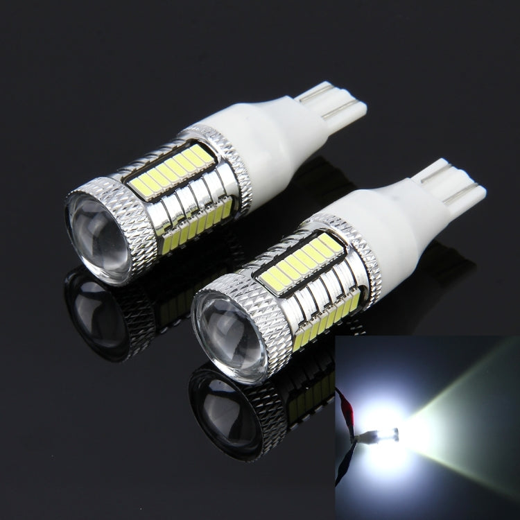 2 PCS T15 10W 650 LM 6000K Car Auto Brake Light Clearance Light Backup Light with 1 CREE Lamps and 32 SMD-4014 LED Lamps, DC 12V, T15