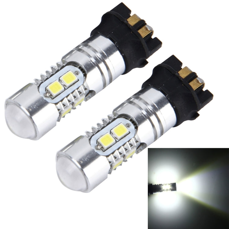 2 PCS PW24W 5W 400 LM 6000K Car Fog Lights with 10 SMD-2835 LEDs , DC 12V, PW24W
