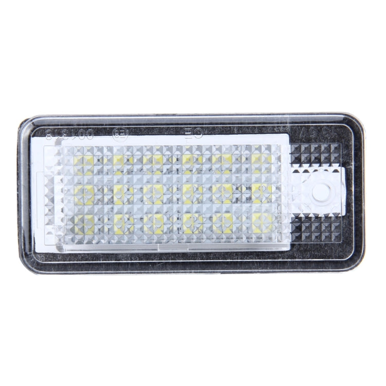2 PCS License Plate Light with 24 SMD-3528 Lamps for Audi, For Audi with 24 SMD-3528 Lamps