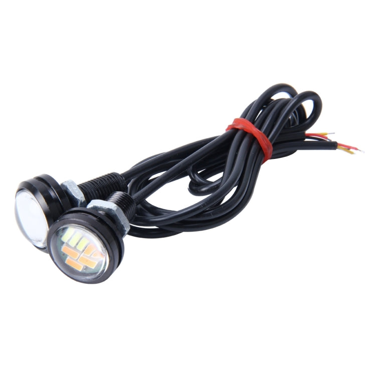 2 PCS 2W Car Auto Eagle Eyes Fog Light Turn Light with 12 SMD-4014 LED Lamps, DC 12V Cable Length: 55cm, SMD-4014, Eagle Eye Light  12V/2W