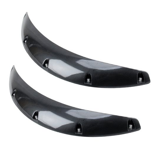 2 PCS 58cm Car Stickers Rubber Large Round Arc Strips Universal Fender Flares Wheel Eyebrow Decal Sticker Eyebrow Car-covers Black Striped Round Arc Strips