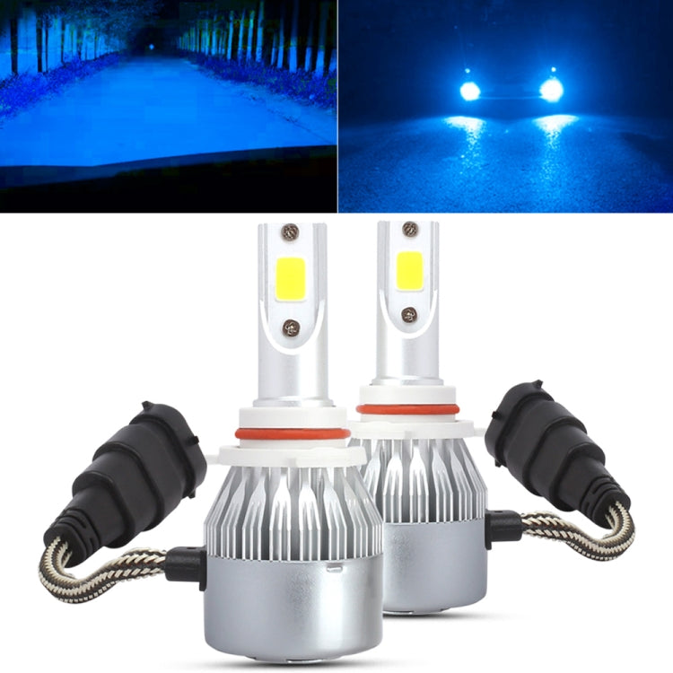 2 PCS 9006 18W 1800 LM 6000K IP68 Casnbus Constant Current Car LED Headlight with 2 COB Lamps, DC 9-36V, 9006