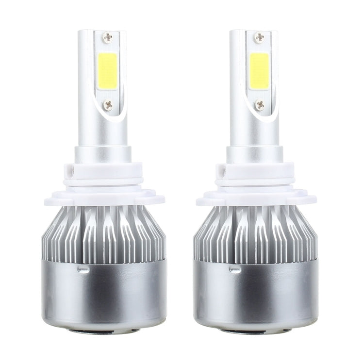 2 PCS 9006 18W 1800 LM 6000K IP68 Casnbus Constant Current Car LED Headlight with 2 COB Lamps, DC 9-36V, 9006