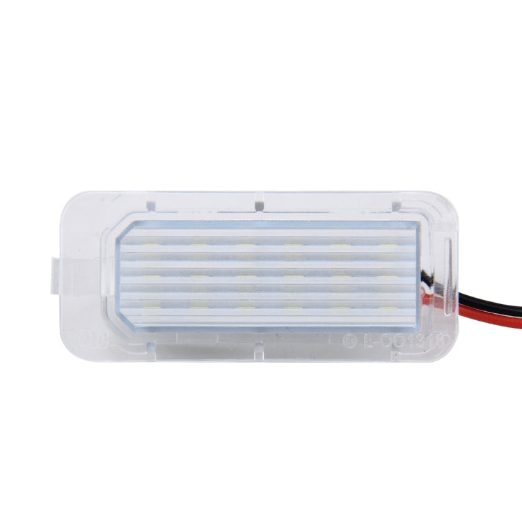 2 PCS License Plate Light with 18  SMD-3528 Lamps for Ford,2W 120LM,6000K, DC12V(White Light), For Ford
