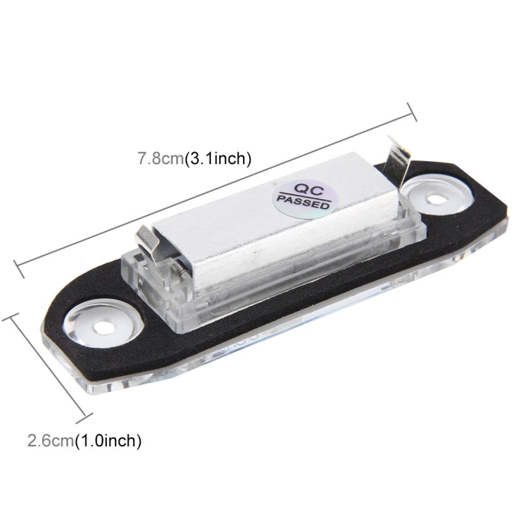 2 PCS License Plate Light with 3  SMD-5050 Lamps for Volvo,2W 120LM,6000K, DC12V(White Light), For Volvo