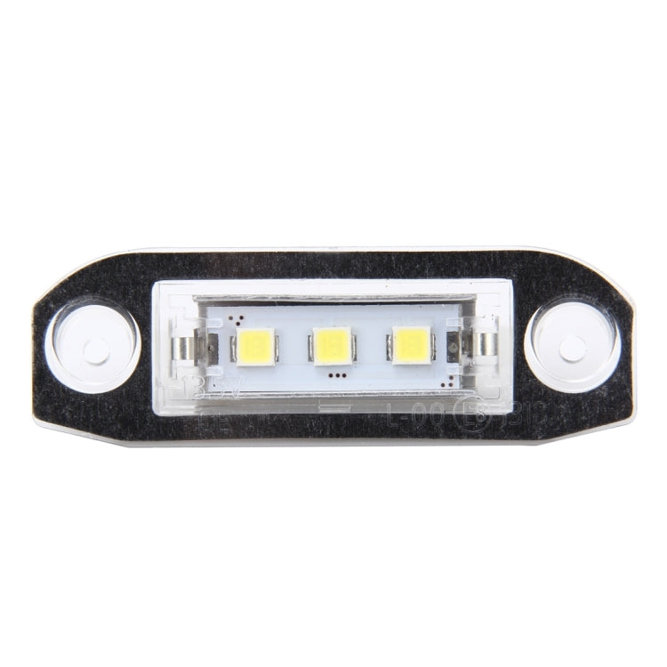 2 PCS License Plate Light with 3  SMD-5050 Lamps for Volvo,2W 120LM,6000K, DC12V(White Light), For Volvo