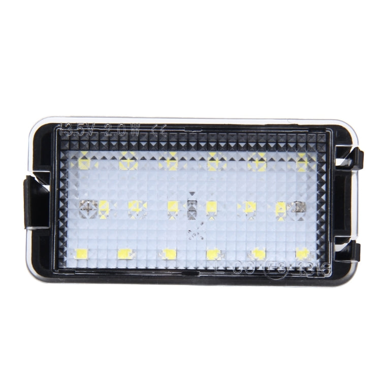 2 PCS LED License Plate Light with 18  SMD-3528 Lamps for Seat,2W 120LM,6000K, DC12V(White Light), For Seat
