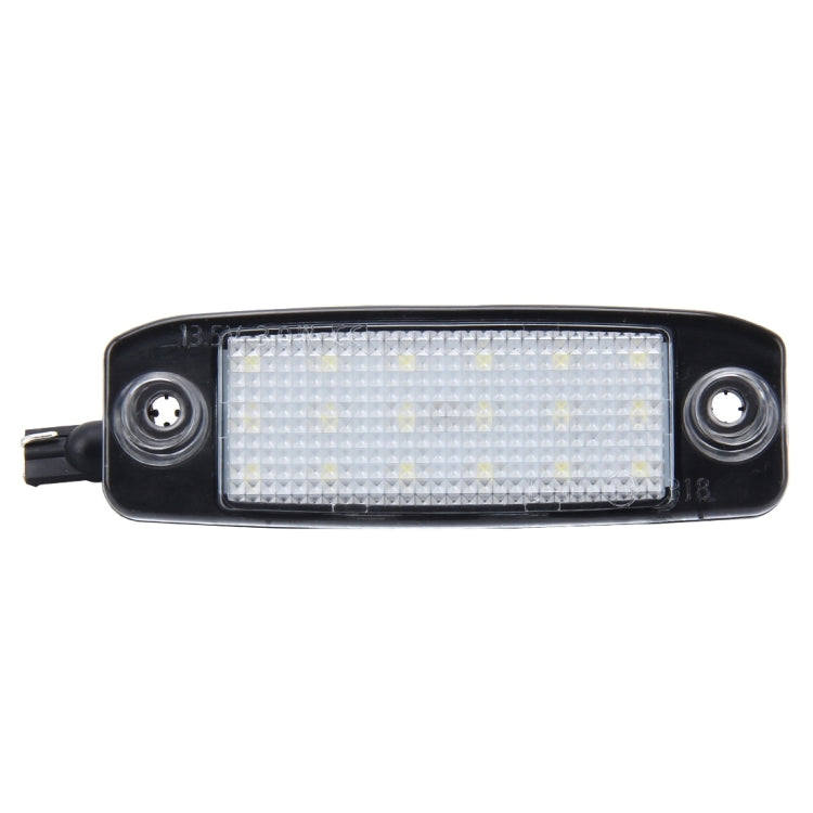 2 PCS LED License Plate Light with 18  SMD-3528 Lamps for Hyundai Sonata,2W 120LM,6000K, DC12V(White Light), For Hyundai Sonata