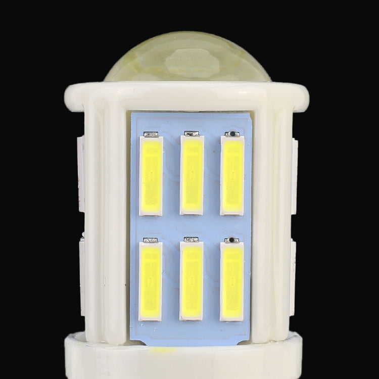 2 PCS 1156 / BA15S 4.5W DC 12V 6000K 290LM Car Auto Ceramics Turn Lights / Reversing Light 27LEDs SMD-7020 Lamps, with Projector Lens, 1156 / BA15S