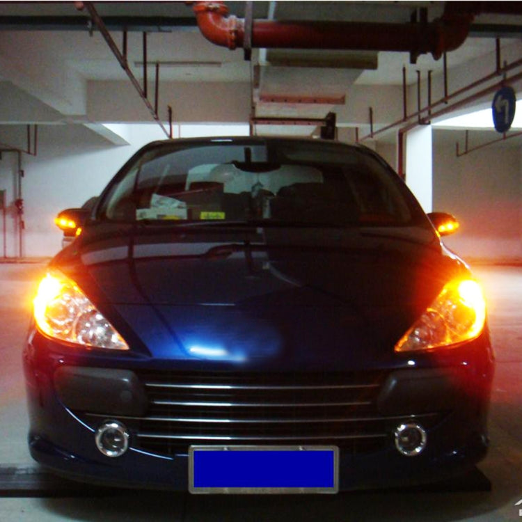 2 PCS T20 / 7440 3W DC 12V 6000K 200LM Car Auto Ceramics Turn Lights / Reversing Light 16LEDs SMD-7020 Lamps, with Projector Lens, T20 / 7440