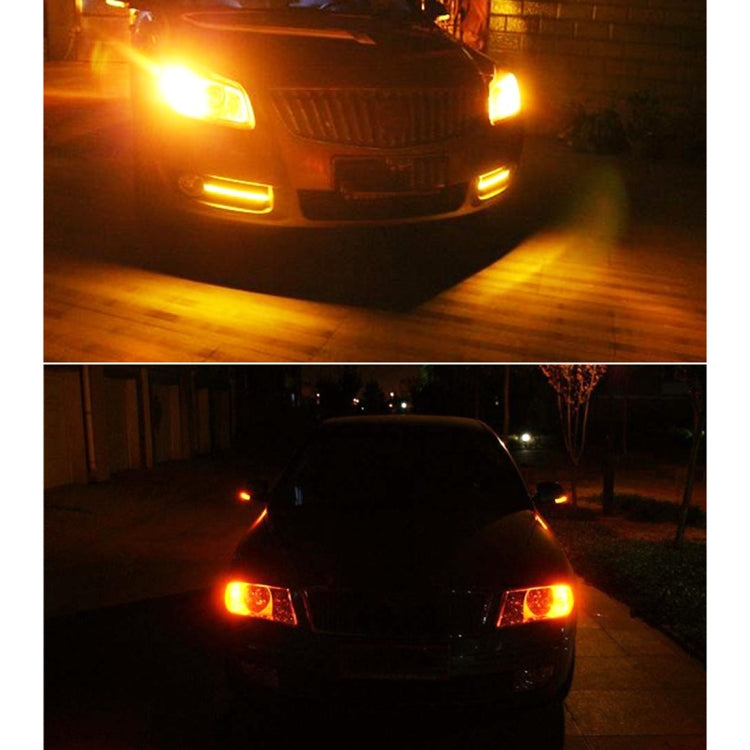 2 PCS T20 / 7440 3W DC 12V 6000K 200LM Car Auto Ceramics Turn Lights / Reversing Light 16LEDs SMD-7020 Lamps, with Projector Lens, T20 / 7440