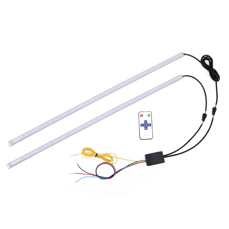 2 PCS 60cm DC12V 19W Ultra-thin Car Colorful Turn Lights / Running Lights SMD-5050 LED Bulbs, 60cm DC12V 19W