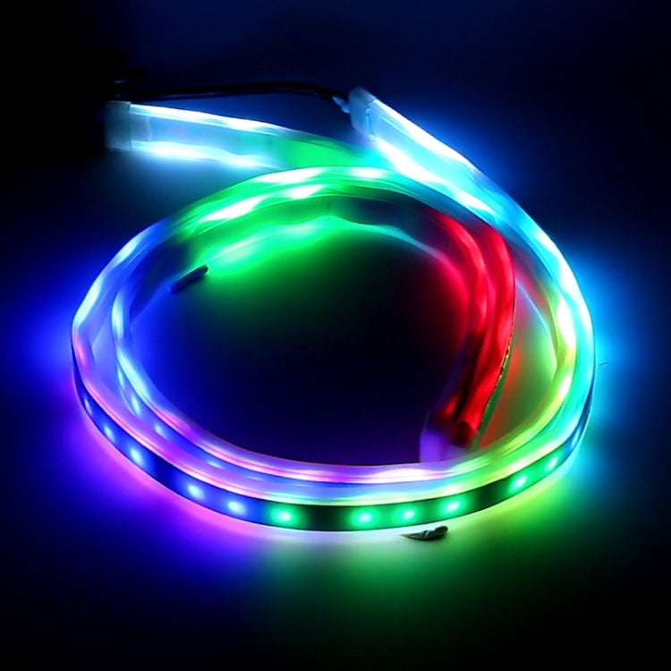 2 PCS 60cm DC12V 19W Ultra-thin Car Colorful Turn Lights / Running Lights SMD-5050 LED Bulbs, 60cm DC12V 19W