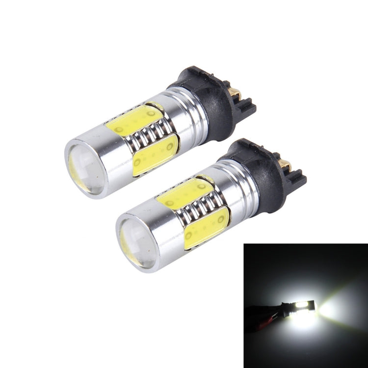 2 PCS PW24W 7.5W Car Fog Light with 5 COB LEDs, DC 12V, PW24W (White Light)