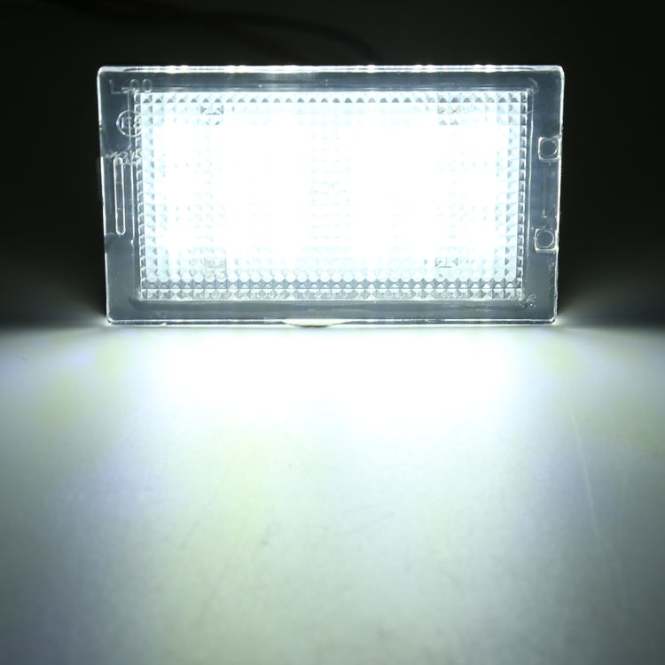 2 PCS DC 12V 3W 150LM 6000K LED License Plate Light 18LEDs SMD-3528 Bulbs Lamps for Land Rover, For Land Rover