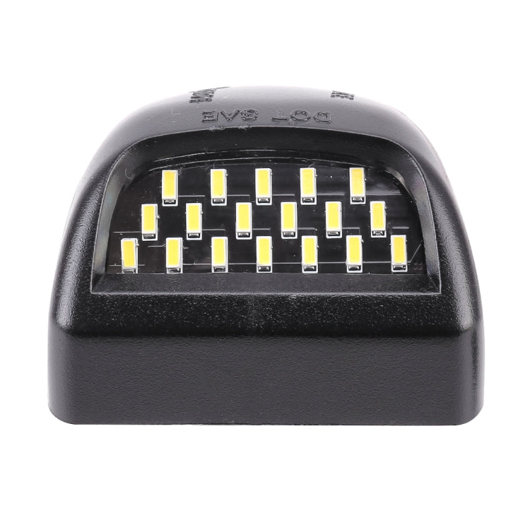 2 PCS DC 12V 3W 150LM 6000K LED License Plate Light 18LEDs SMD-4014 Bulbs Lamps for Chevrolet, For Chevrolet