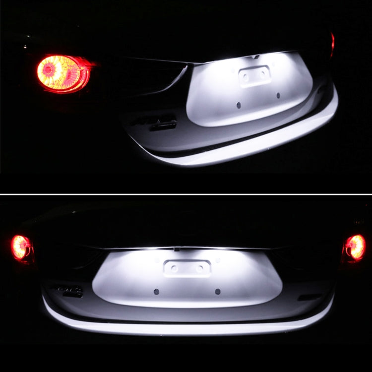 2 PCS DC 12V 3W 150LM 6000K LED License Plate Light 18LEDs SMD-4014 Bulbs Lamps for Chevrolet, For Chevrolet