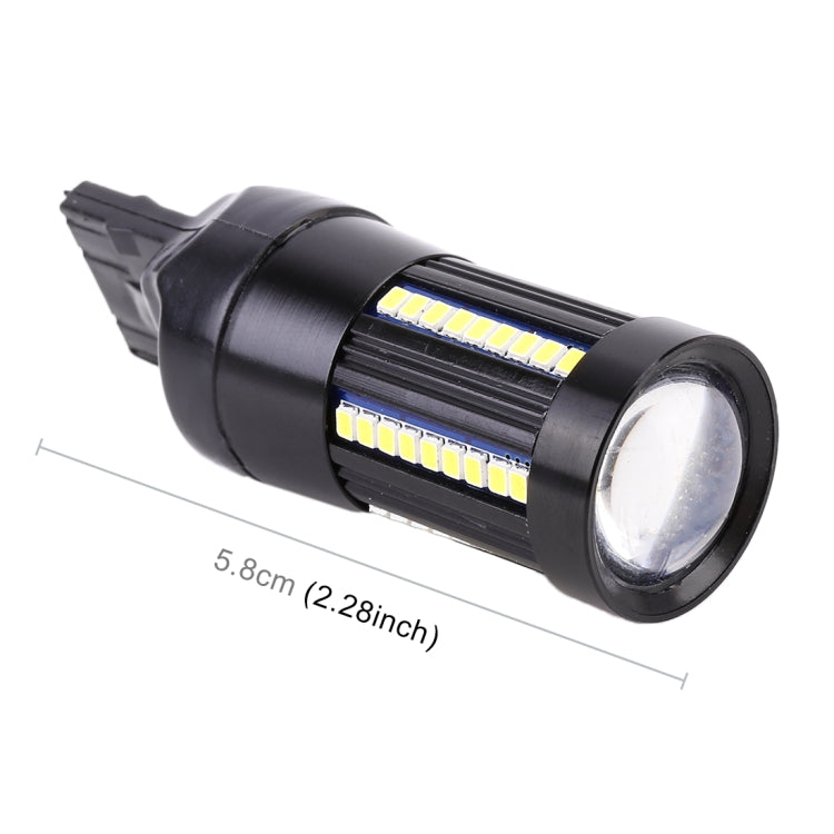 2 PCS T20 / 7440 DC9-16V / 8.2W / 6000K / 655LM Car Auto Reversing Lights / Turn Light 66LEDs SMD-2016 Lamps, 7440