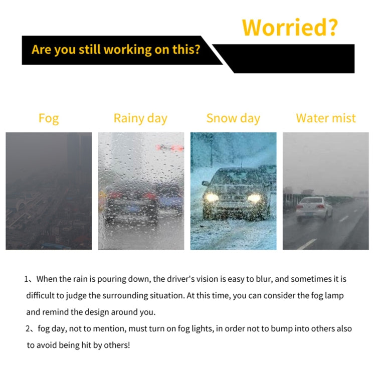 2 PCS 9006 DC9-16V / 8.2W / 6000K / 655LM Car Auto Fog Light 66LEDs SMD-2016 Lamps, 9006