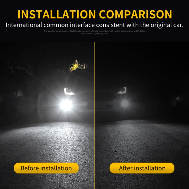 2 PCS H7 DC9-16V / 8.2W / 6000K / 655LM Car Auto Fog Light 66LEDs SMD-2016 Lamps, H7