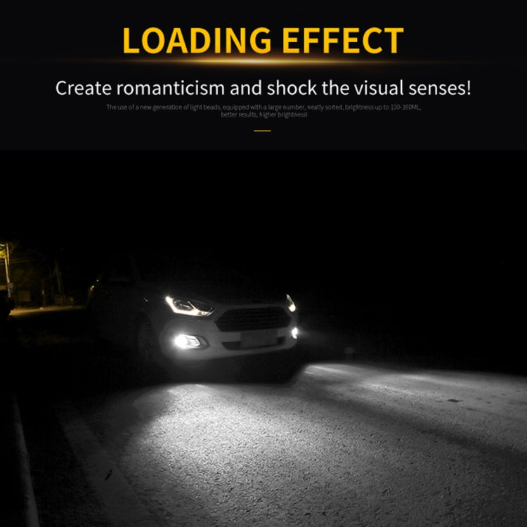 2 PCS H7 DC9-16V / 8.2W / 6000K / 655LM Car Auto Fog Light 66LEDs SMD-2016 Lamps, H7