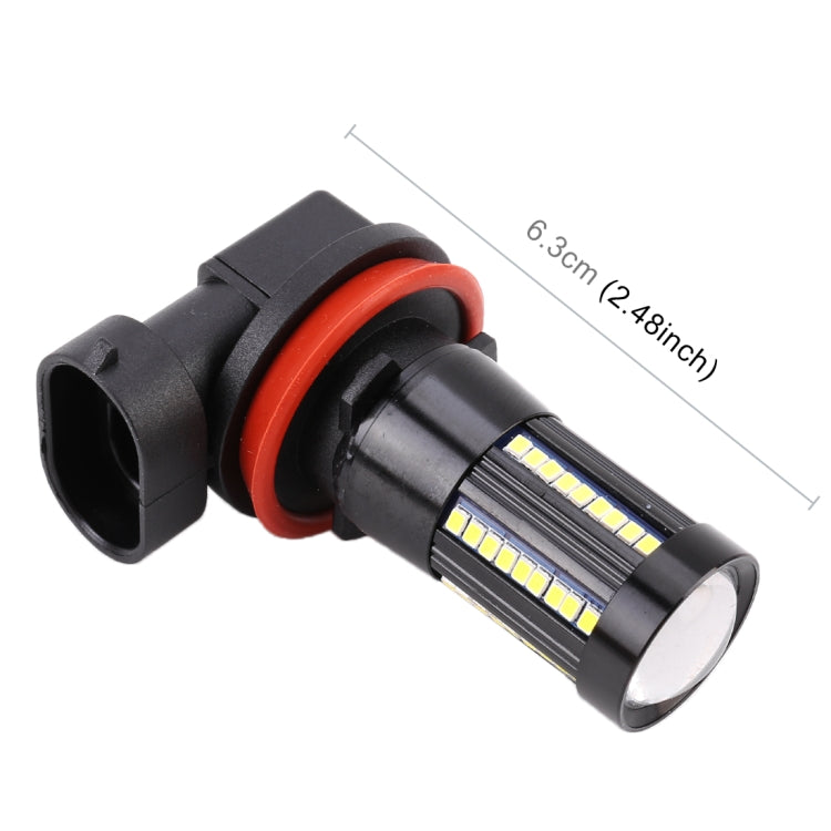 2 PCS H11 / H8 DC9-16V / 8.2W / 6000K / 655LM Car Auto Fog Light 66LEDs SMD-2016 Lamps, H11 / H8