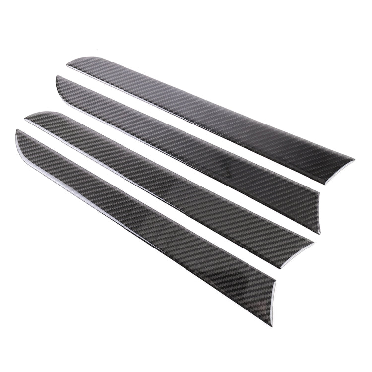 4 PCS Car Carbon Fiber Inner Door Panel Decorative Sticker for Audi A4L / A5 / Q5 2009-2016, Inner Door Panel
