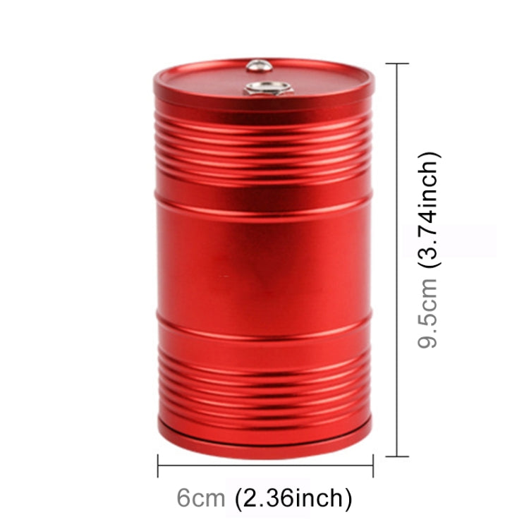 Universal Portable Car Metal Trash Rubbish Bin Ashtray, Universal Red
