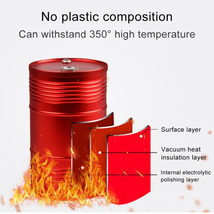 Universal Portable Car Metal Trash Rubbish Bin Ashtray, Universal Red