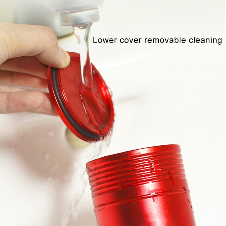 Universal Portable Car Metal Trash Rubbish Bin Ashtray, Universal Red
