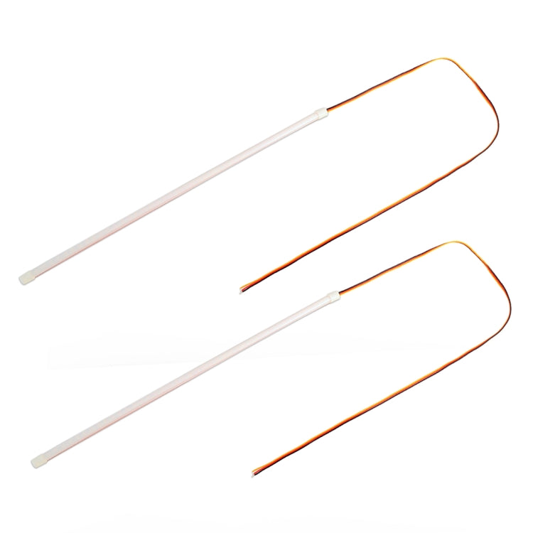 2 PCS 60cm DC12V 5W Ultra-thin Car Auto Double Colors Turn Lights / Running Lights (Turn Lights: Yellow Light; Running Lights: White Light), 60cm DC12V 5W