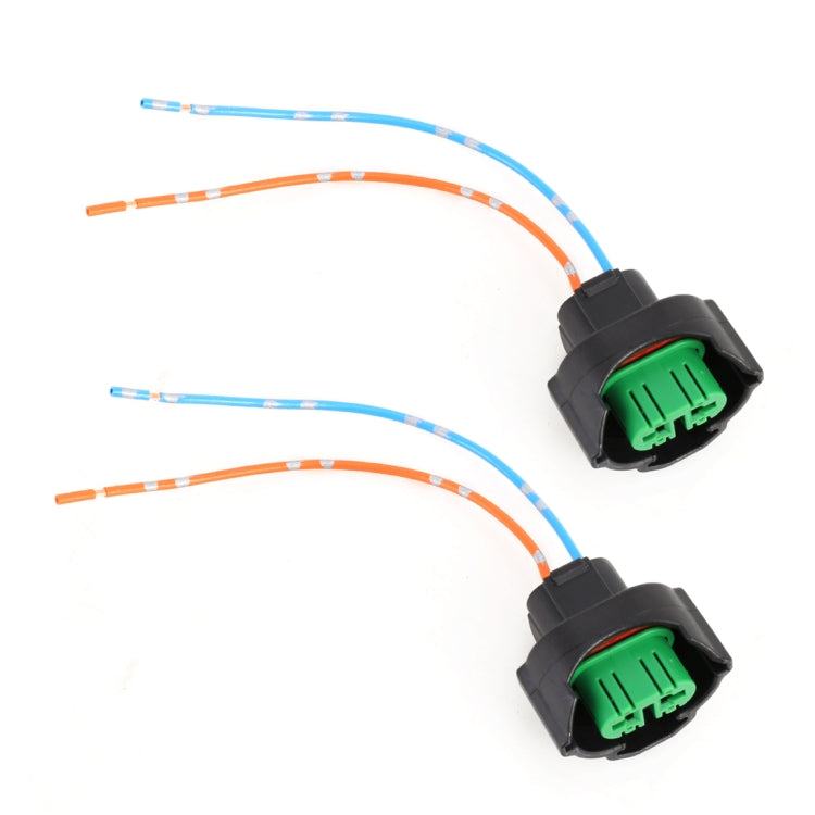 2 PCS Car H8 / H11 Bulb Holder Base Female Socket with Wire, H8 / H11