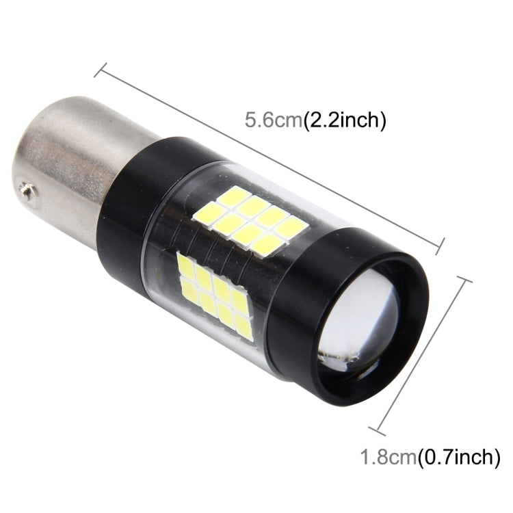 1156/BA15S 7W 420LM 42LEDs DC 12V SMD-3528 Car Tail Bulb Turn Signal Auto Reverse Lamp Daytime Turn Running Light Car Source (White Light), 1156