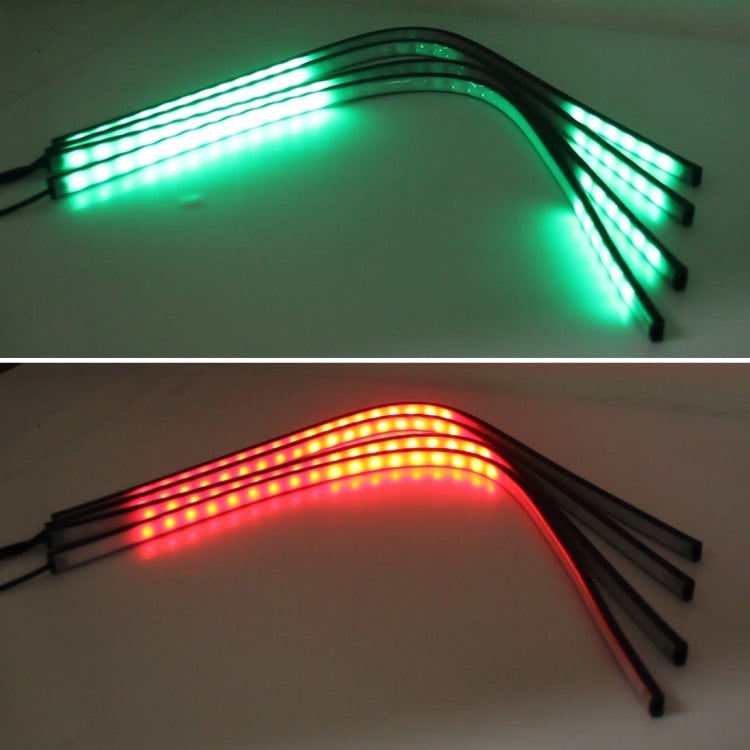 Flashing Lights 15W LED Car in The Network Lights One Drag Four Emblem Eyes Daytime Running Lights LED Universal Car Warning Strobe Flash light Car in The Network Decorative Knight Lights, Cable Length: 75cm, 15W