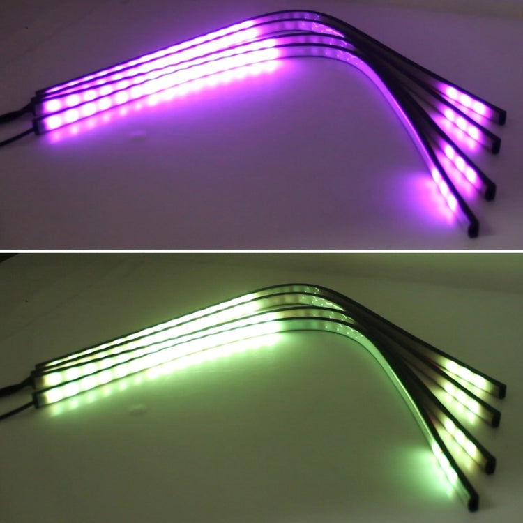 Flashing Lights 15W LED Car in The Network Lights One Drag Four Emblem Eyes Daytime Running Lights LED Universal Car Warning Strobe Flash light Car in The Network Decorative Knight Lights, Cable Length: 75cm, 15W