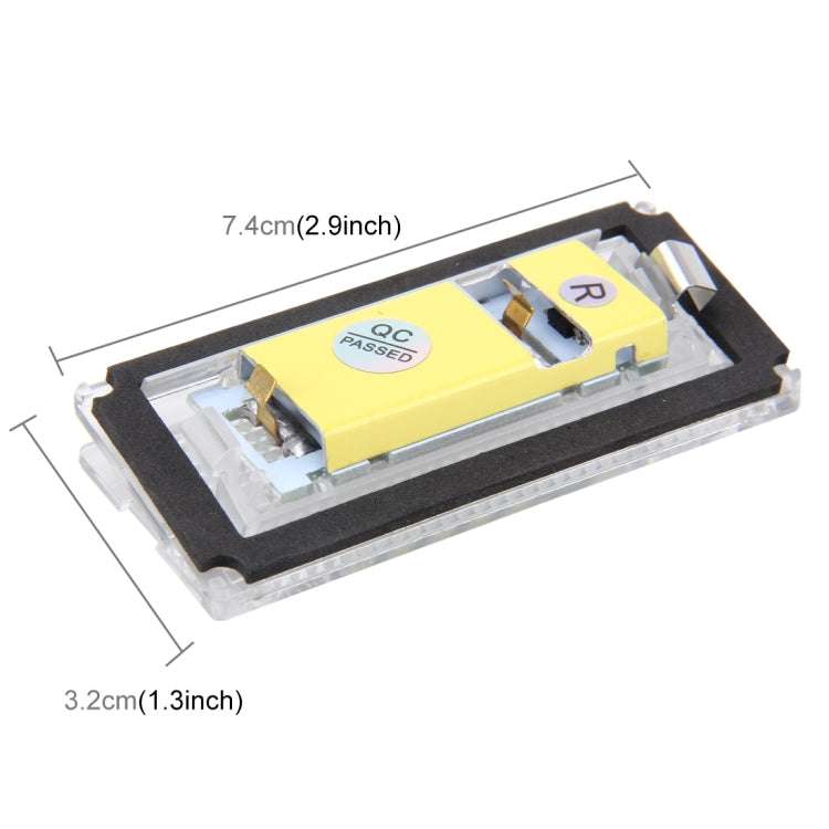 2 PCS License Plate Light with 18  SMD-3528 Lamps for BMW E46 4D 1998-2003，2W 120LM,6000K, DC12V (White Light), For BMW E46 4D