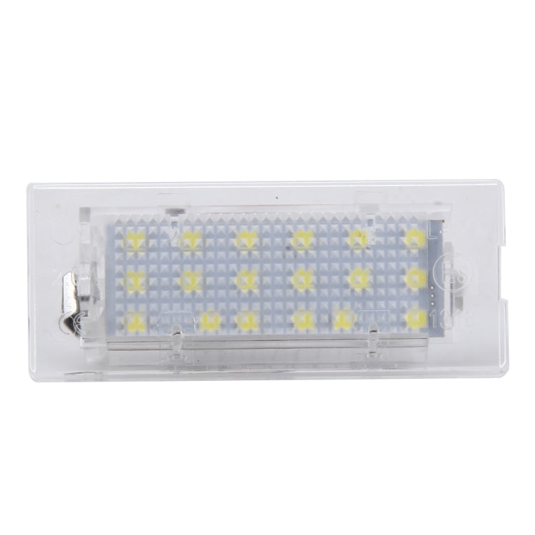 2 PCS License Plate Light with 18  SMD-3528 Lamps for BMW E53(X5),2W 120LM,6000K, DC12V (White Light), For BMW E53