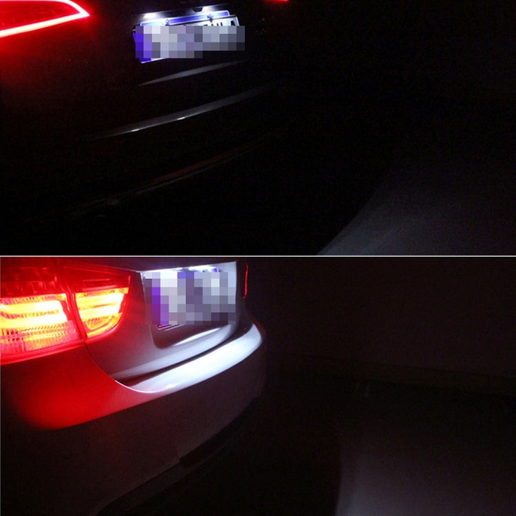 2 PCS 2W 100 LM 6500K Car License Plate Light with 2 SMD-5630 Lamps, DC 12V, 2W 100 LM 6500K