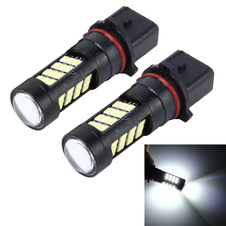 2 PCS P13W 10W 650 LM 6000K Car Fog Lights with 42 SMD-2835 LED Lamps, DC 12V, P13W