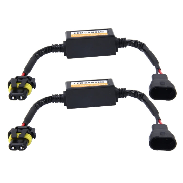 2 PCS 9005/9006/9012 Car Auto LED Headlight Canbus Warning Error-free Decoder Adapter for DC 9-36V/20W-40W, 9005/9006/9012
