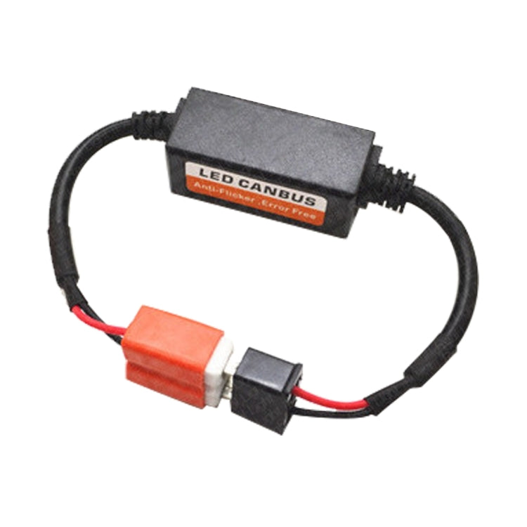 2 PCS H7 Car Auto LED Headlight Canbus Warning Error-free Decoder Adapter for DC 9-16V/20W-40W, H7