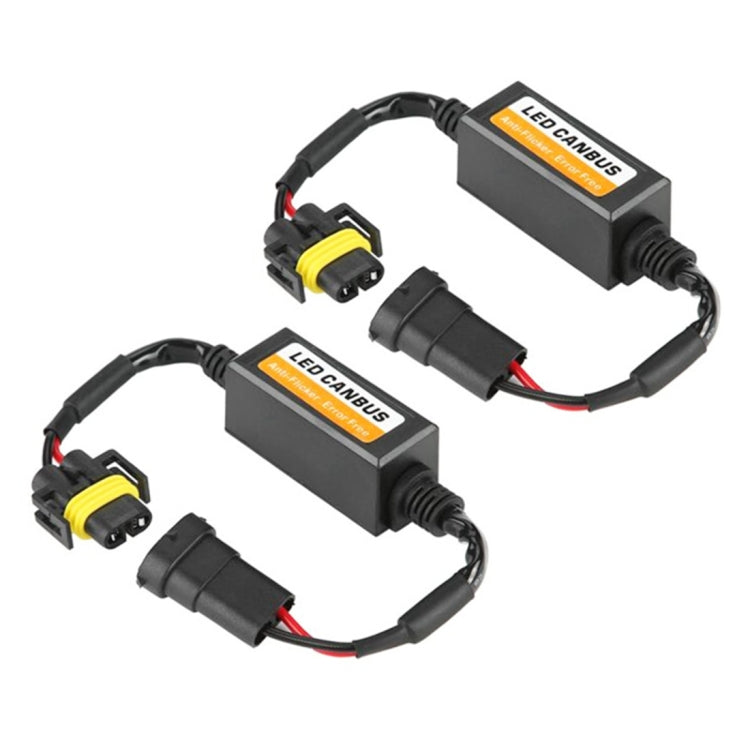 2 PCS H11/H8/H9/H16/5202 Car Auto LED Headlight Canbus Warning Error-free Decoder Adapter for DC 9-16V/20W-40W, H11/H8/H9/H16/5202