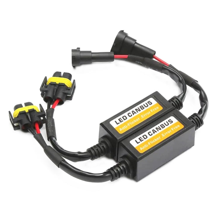 2 PCS H11/H8/H9/H16/5202 Car Auto LED Headlight Canbus Warning Error-free Decoder Adapter for DC 9-16V/20W-40W, H11/H8/H9/H16/5202
