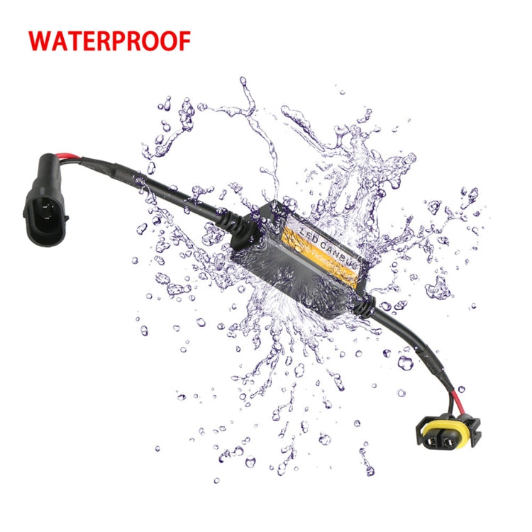 2 PCS H11/H8/H9/H16/5202 Car Auto LED Headlight Canbus Warning Error-free Decoder Adapter for DC 9-16V/20W-40W, H11/H8/H9/H16/5202