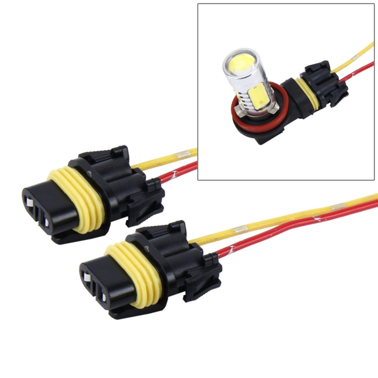 2 PCS Car Auto LED Bulb Socket Holder (No Including Light), 7443, H4, H7, H8/H11
