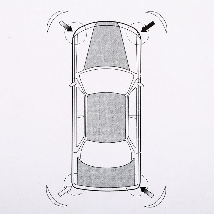 4 PCS Universal Car Auto Plastic Wrap Rubber Front Rear Body Bumper Guard Protector Strip Sticker